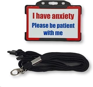 Anxiety Hidden Disability ID Card - Lanyard - Disability Awareness