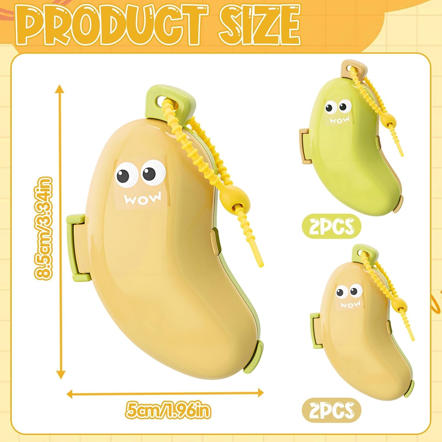 CANIPHA 4Pcs Banana Toothbrush Set Includes Yellow Cyan, Portable Banana Toothbrush Holder with Toothpaste Dispenser, Home Goods Suitable for Home Use or Travel
