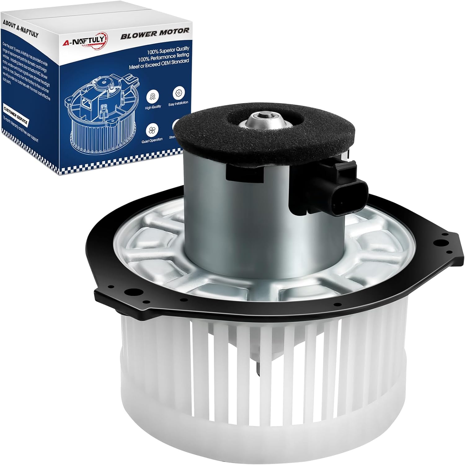 AC Blower Motor Fan Fits for Chevy Trailblazer GMC Envoy 2002 2003 2004 2005 2006 2007 2008 2009, HVAC Heater Blower Motor Replaces 700109