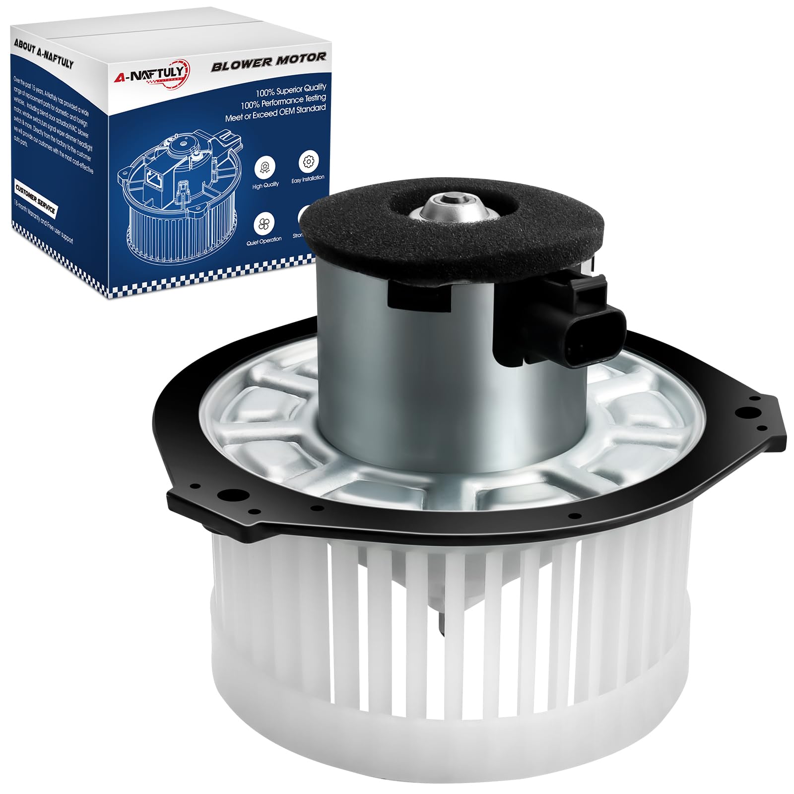 AC Blower Motor Fan Fits for Chevy Trailblazer GMC Envoy 2002 2003 2004 2005 2006 2007 2008 2009, HVAC Heater Blower Motor Replaces 700109