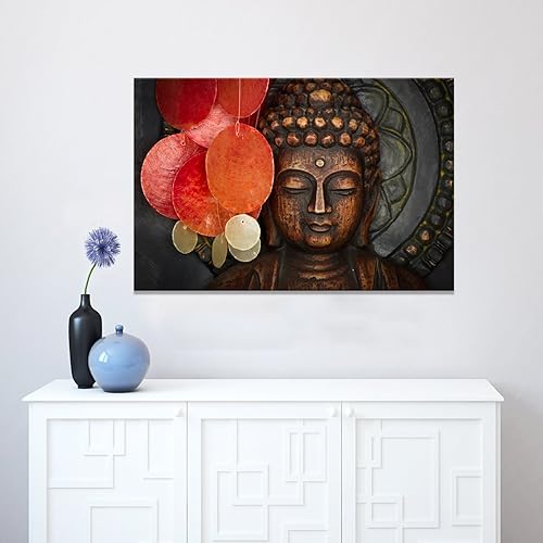 Miniatura 4 de Lienzo decorativo de Buda para pared, diseño zen, impresiones en lienzo que mantienen el interior pacífico, obra de arte de Buda para sala de estar,
