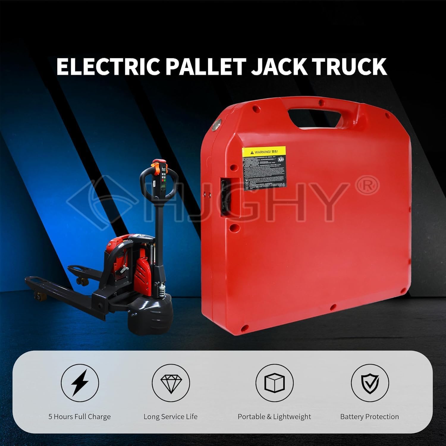 Batteria al Litio per transpallet Elettrico da 24 V 20 Ah 30 Ah 40 Ah 60 Ah; Pacco batterie per Carrello elevatore da 48 V 20 Ah 30 Ah.