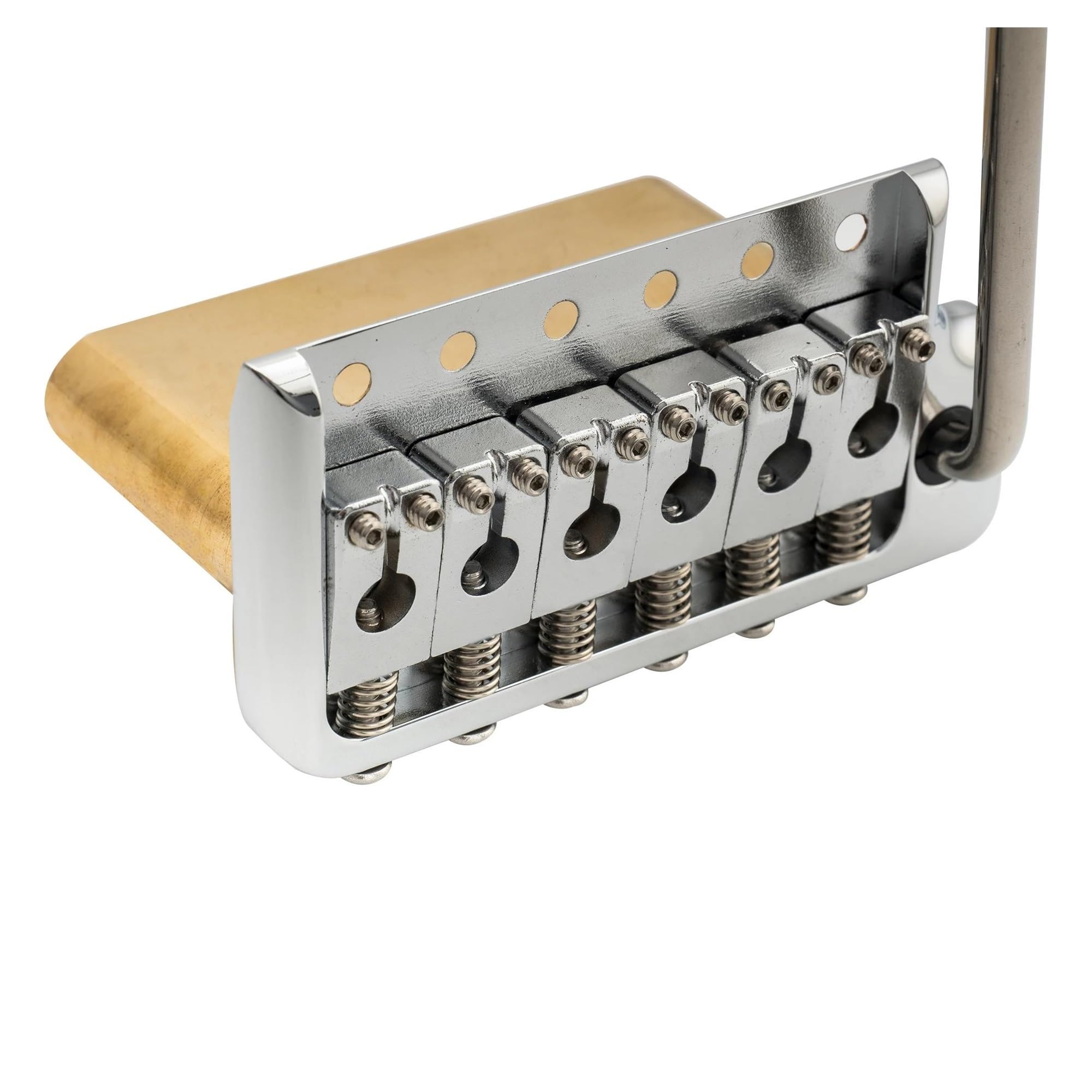 Puente Trémolo De Latón Macizo De 52.5 Mm Adecuado Para Guitarras Eléctricas Principiantes | Puente de guitarra(Chrome)