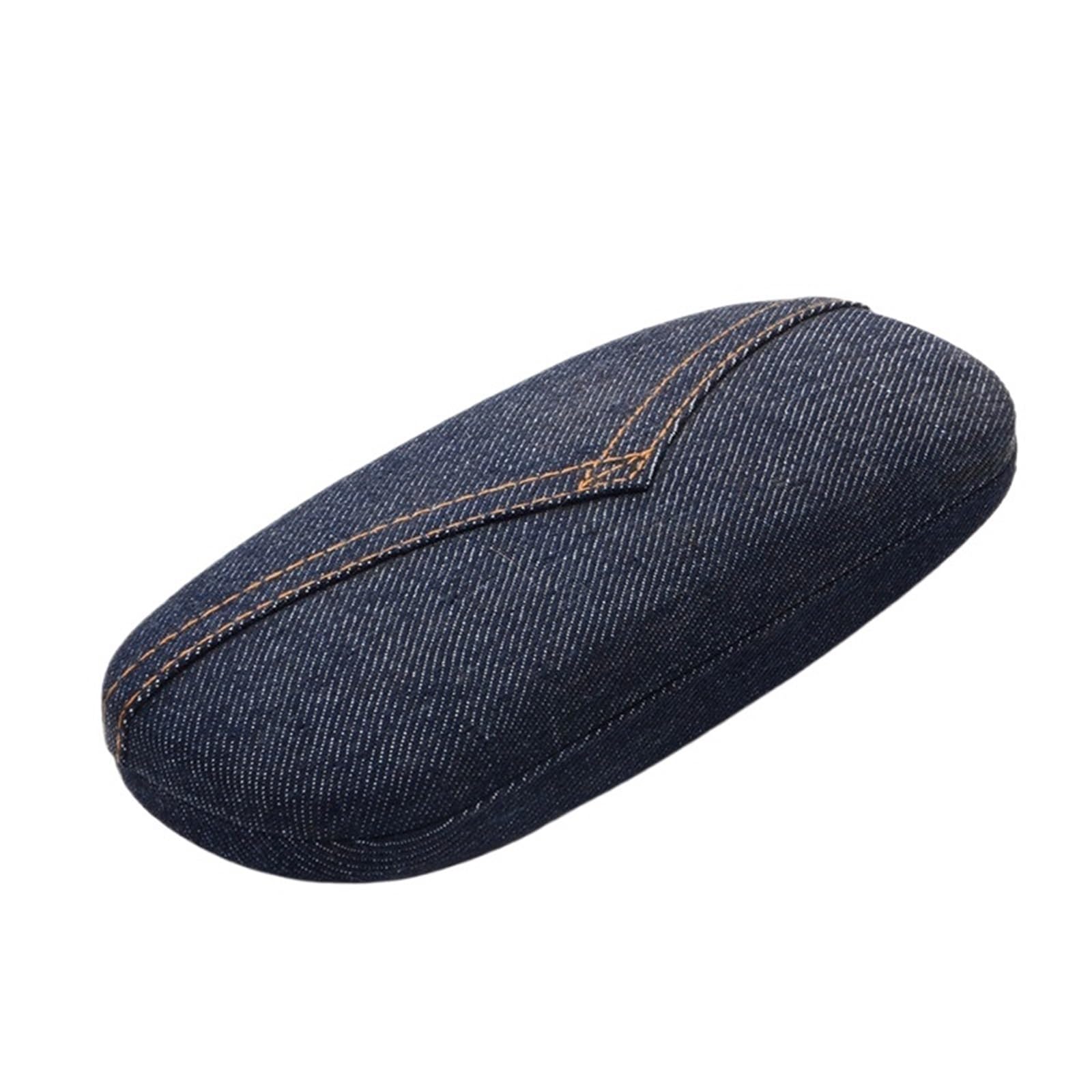 Étui rigide en denim for lunettes de soleil et vue, protège-lunettes lecture for hommes femmes, boîte rangement d'organisation