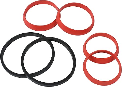 Keeney 25513K Slip Joint Washer Assortment, Black, Red