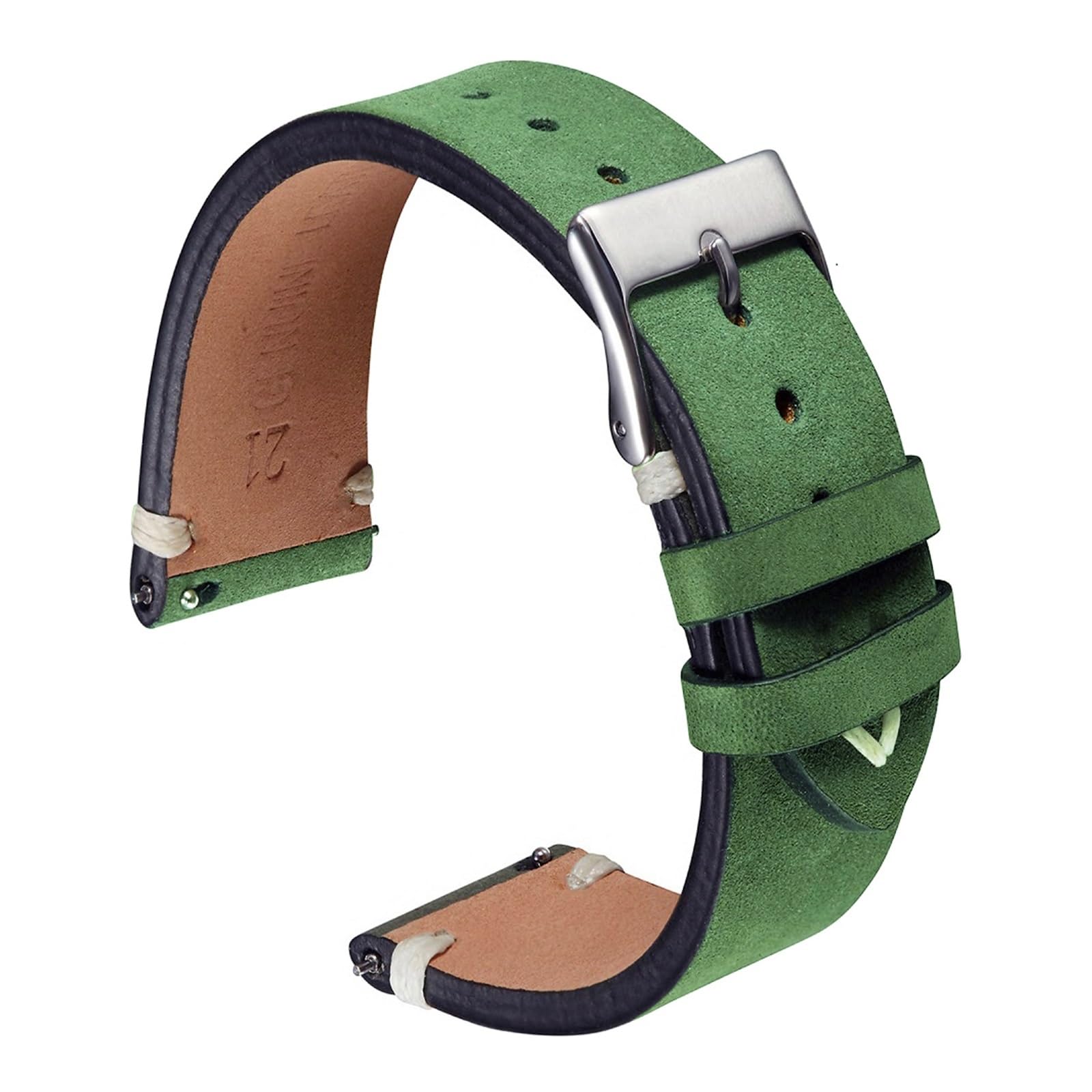 YINGO Matte Lederbänder, Weiche Handgefertigte Uhrenarmband-Armbänder