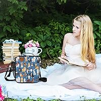 Vista 5 de Lonchera con aislamiento para perros y niños, bolsa de almuerzo térmica para niñas y niños, bolsa de preparación de comidas congelable con correa