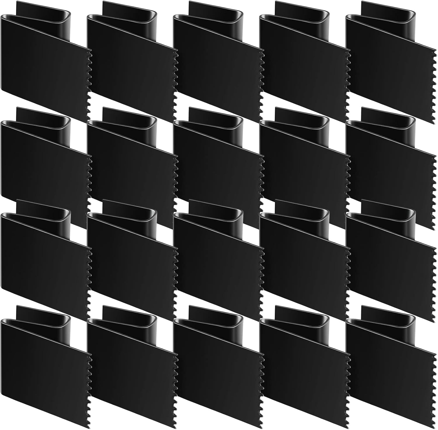 20 Pcs Carbon Steel Hurricane Window Clips Fit for 1/2 Inch Thick