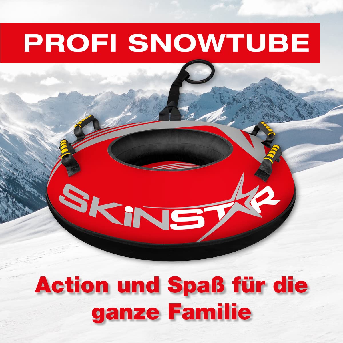 SkinStar Tube de neige professionnel - Luge - Pneu de neige - Diamètre : 100 cm