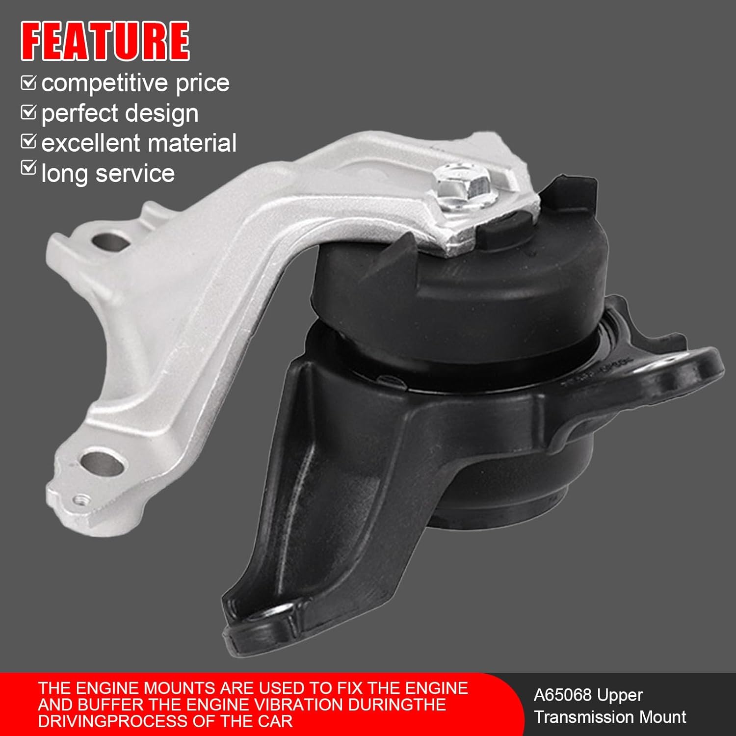 5Pcs Engine Motor Mount Set Compatible with Honda Accord 2.4L 2013 2014 2015 2016 2017 Replace # A65072 A65054 A65040 A65068 A65071