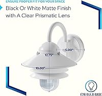 Vista 4 de KastLite Aplique Náutico de Pared para Exteriores - Farol Costero No Metálico Resistente al Óxido e Impermeable - Luminaria Certificada UL