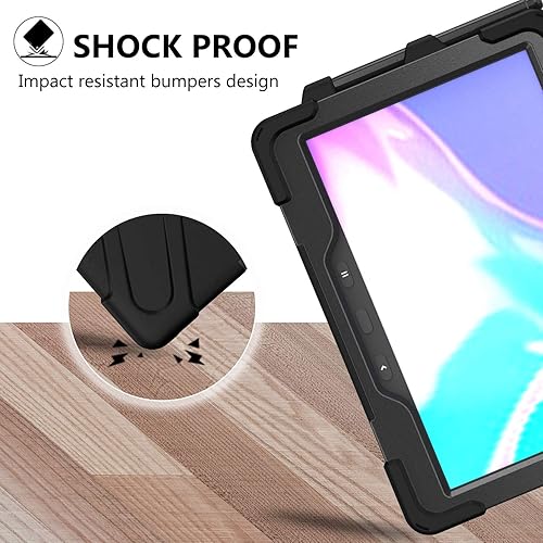 Miniatura 8 de Funda para Samsung Galaxy Tab Active Pro 10.1 T540 T545 T547, grado militar probada en caídas de 15 pies Funda protectora de cuerpo completo a