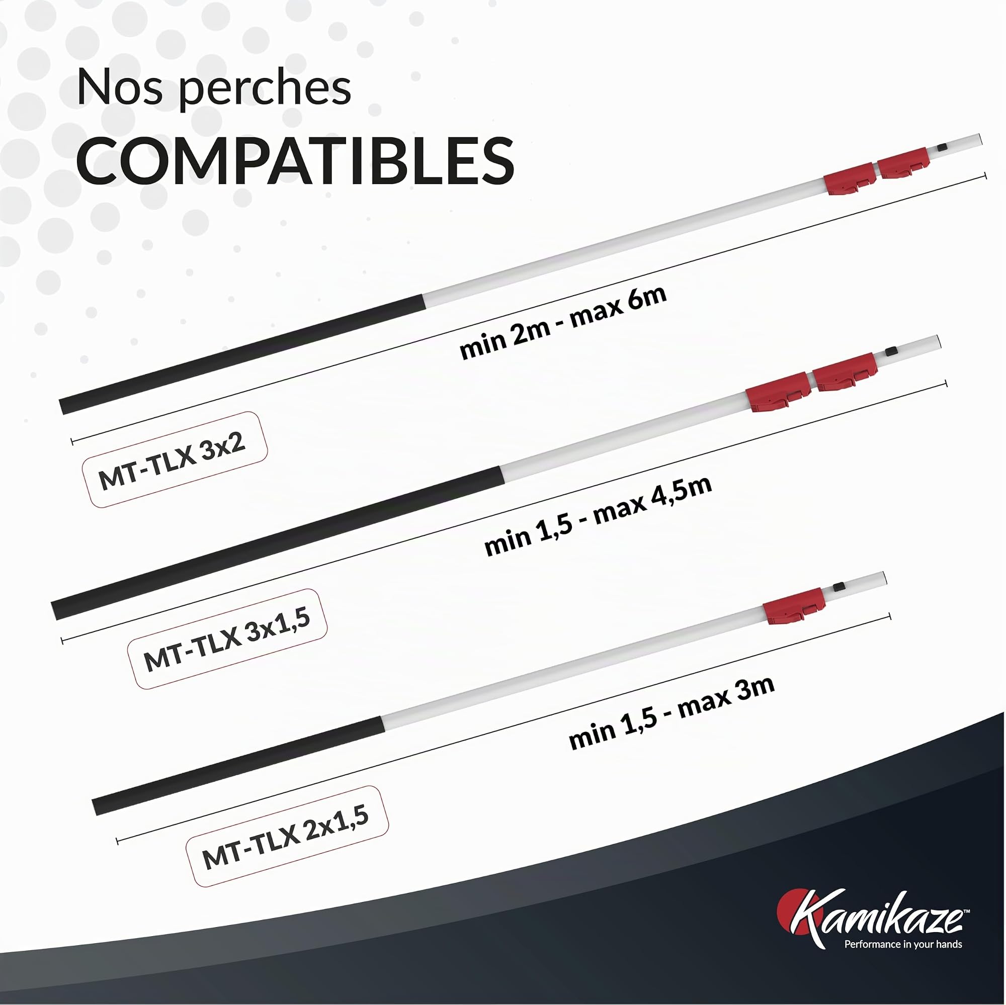 KAMIKAZE Scie Multi-Outil MT360BH Coupe Japonaise, Compatible Perche Télescopique, Utilisation Manuelle ou en Hauteur, Lame avec Double Crochet pour Élagage et Coupe de Branches