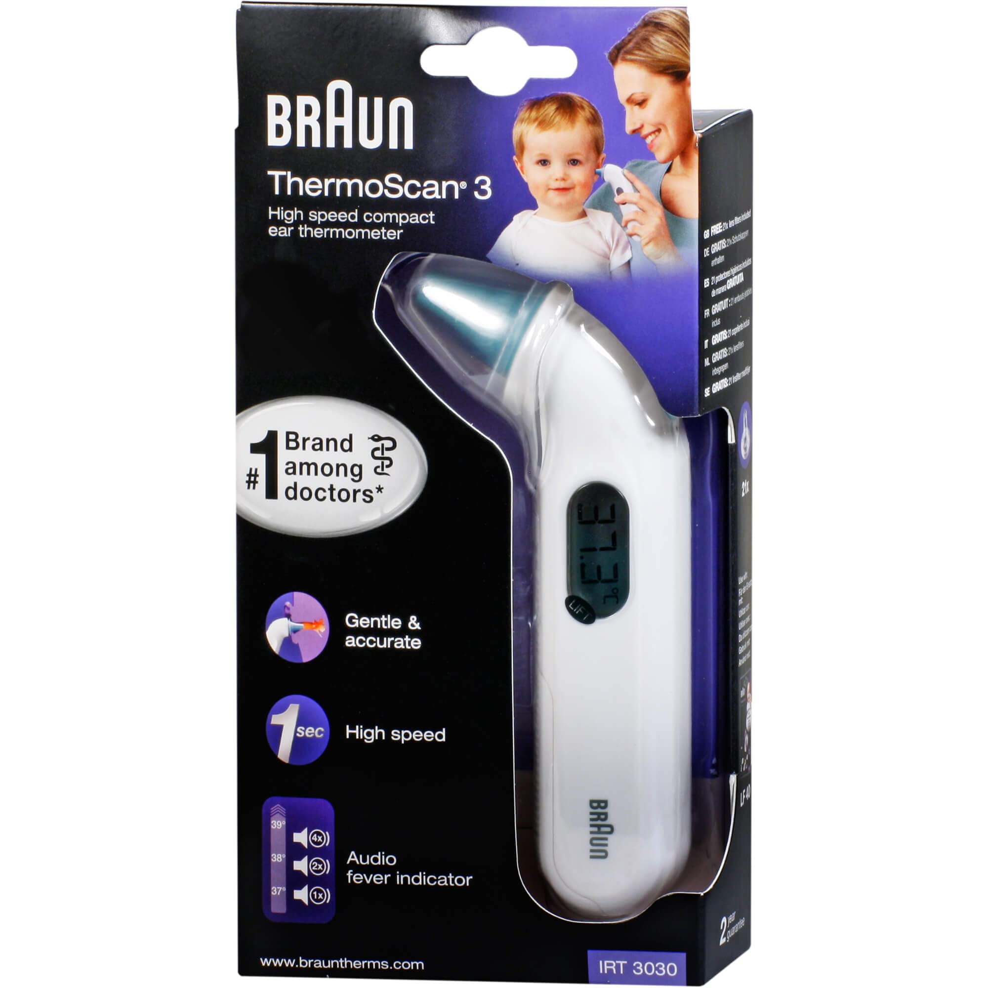 BRAUN THERMOSCAN 3 Infrarot-Ohrthermometer 1 St