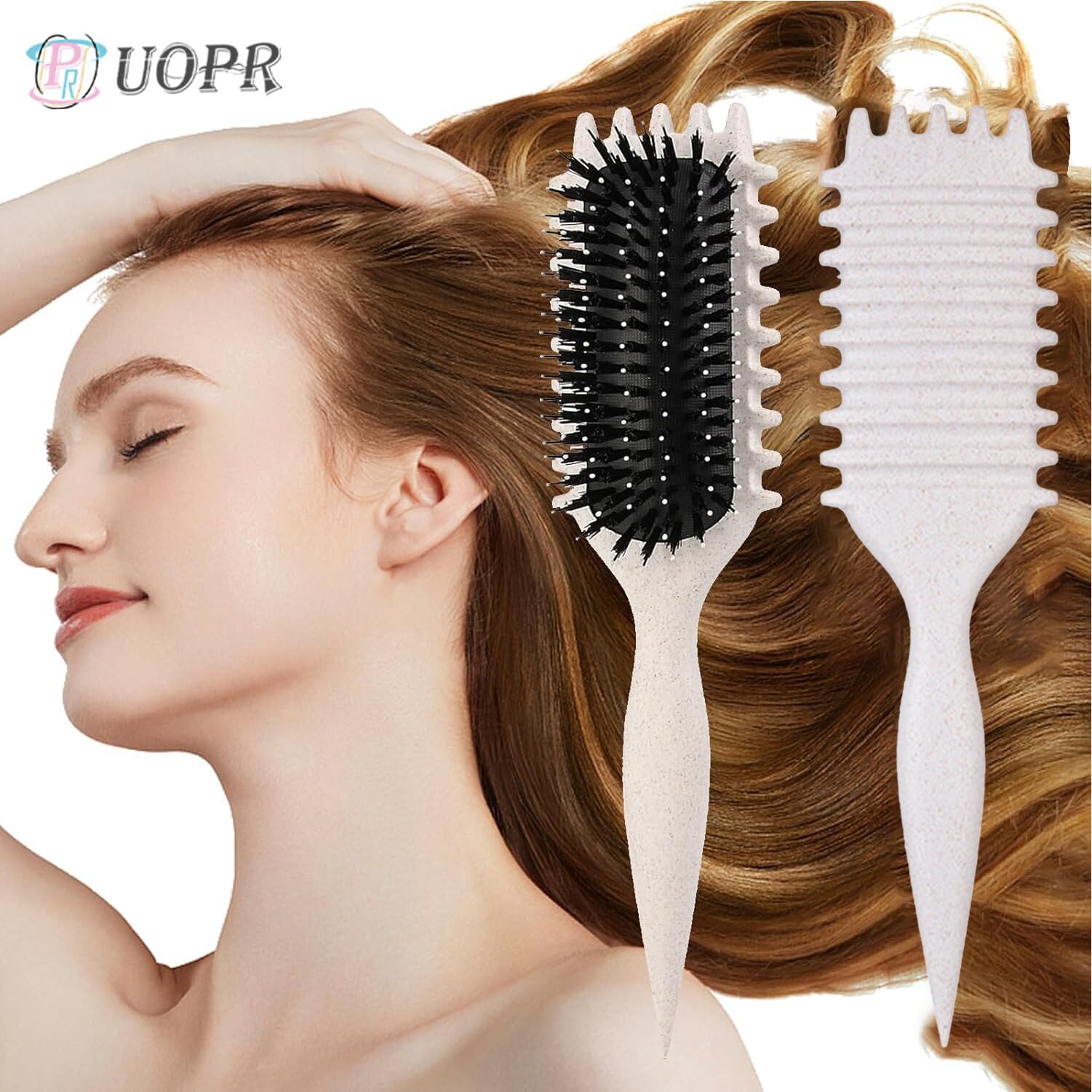 Amazon | UOPR カーリーヘアブラシ カールコーム 1個セット カール定義