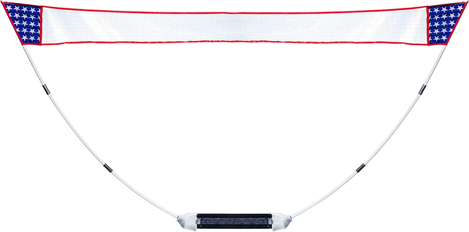Franklin Sports Badminton Net Set - Badminton Net Sets Up In Seconds - Includes 2 Rackets, 2 Birdies and Pre-Strung Net and Poles