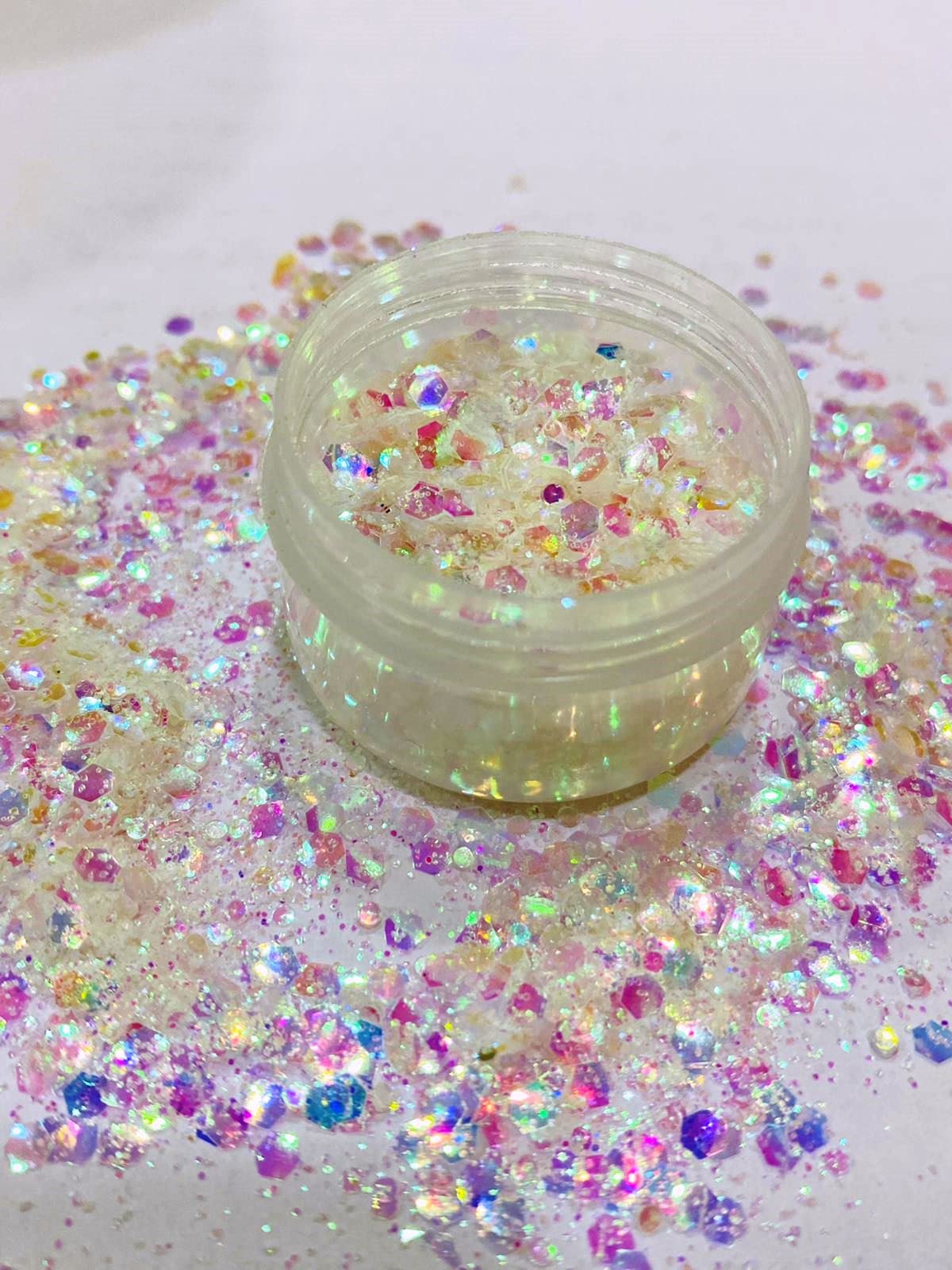 Mahir Chunky Holographic Glitter - Multi Mix -3