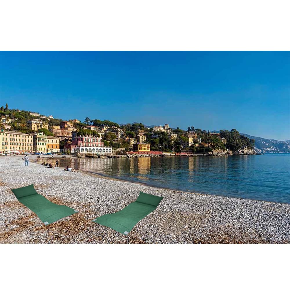 cosedacasa Borsa Cuscino poggiatesta Imbottito stuoia Ricambio per Lettino Sdraio Spiaggia Mare materassino Piscina cm 135x58-arancio