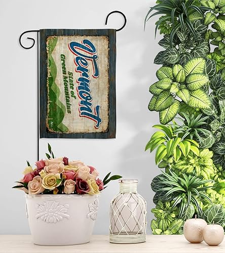 Miniatura 9 de Vermont - Juego de bandera vintage de jardín, colgador de pared de Estados Unidos, territorios de Estados Unidos, República de Estados Unidos, área