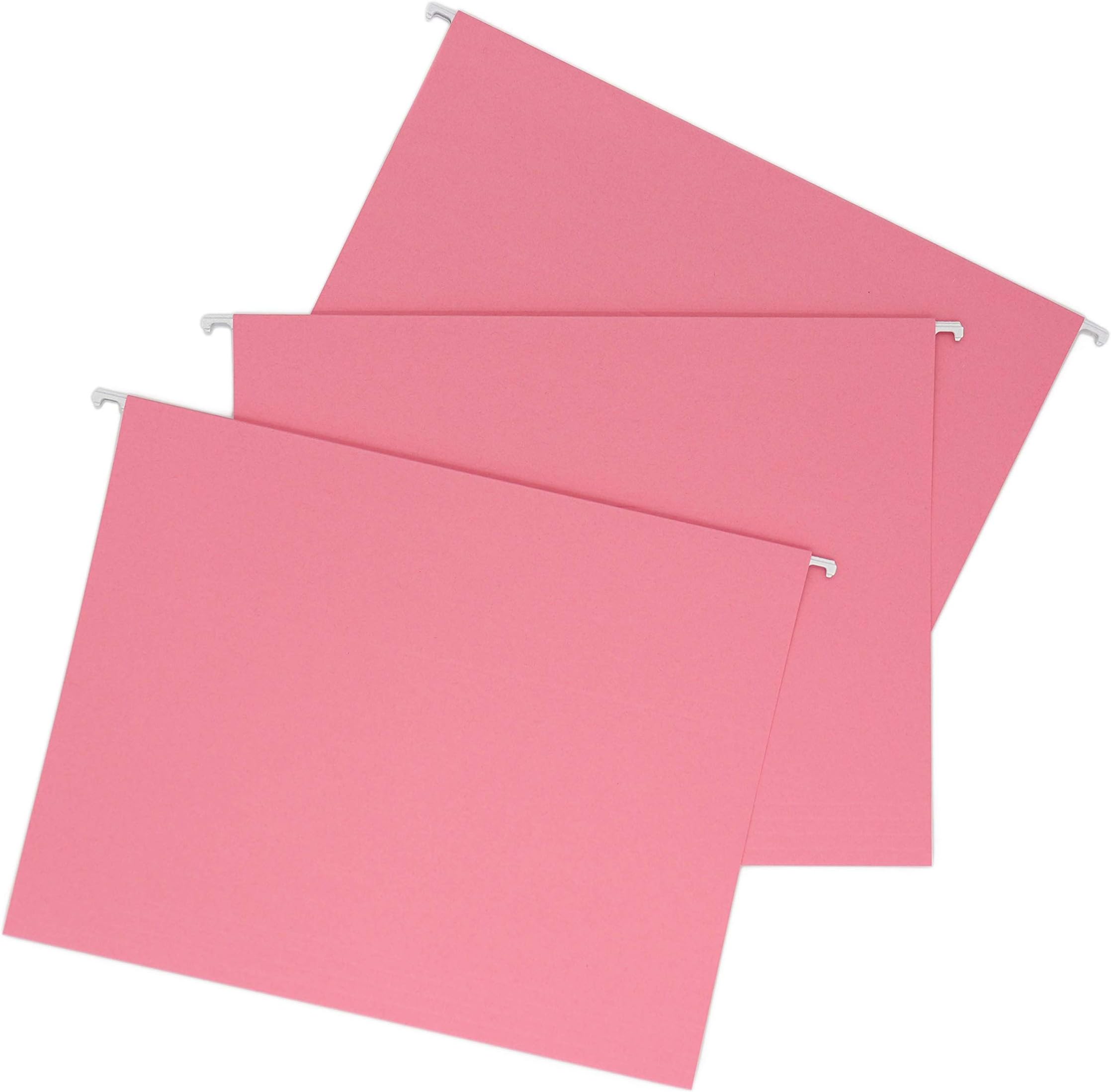 Smead Hanging File Folder with Interior Pocket, Letter Size, Dark Pink, 25 per Box (64429)