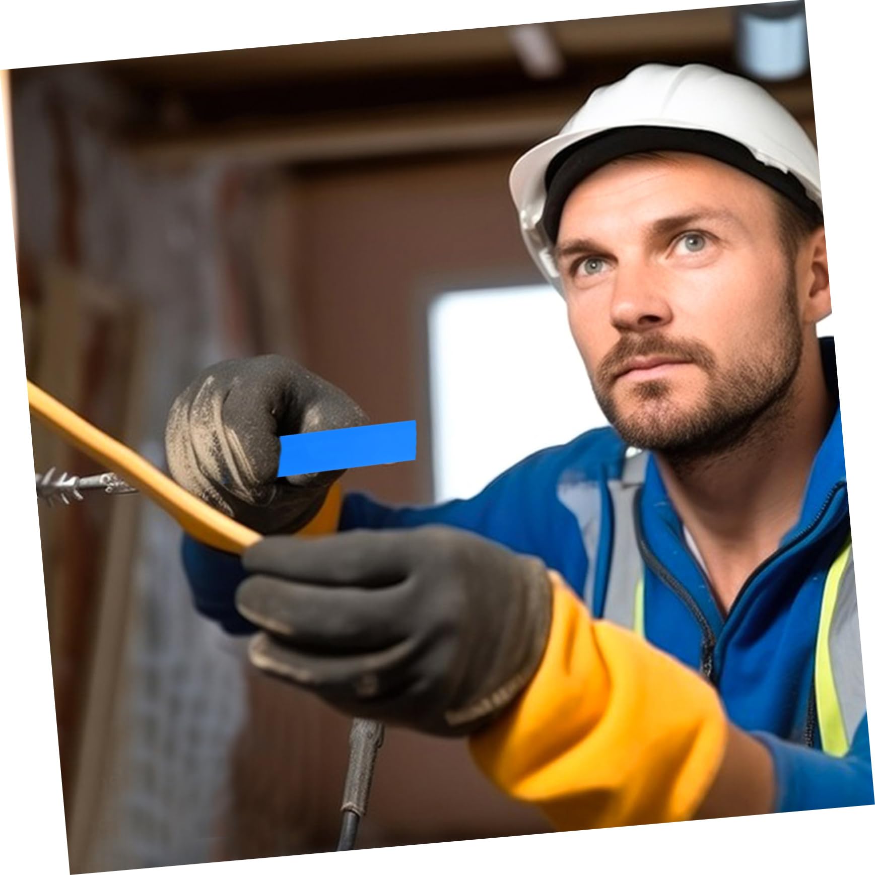 Striscia isolante in gomma, 6 rotoli di nastri elettrici multifunzionali Nastro isolante for elettricisti for l'avvolgimento cavi(Blue)