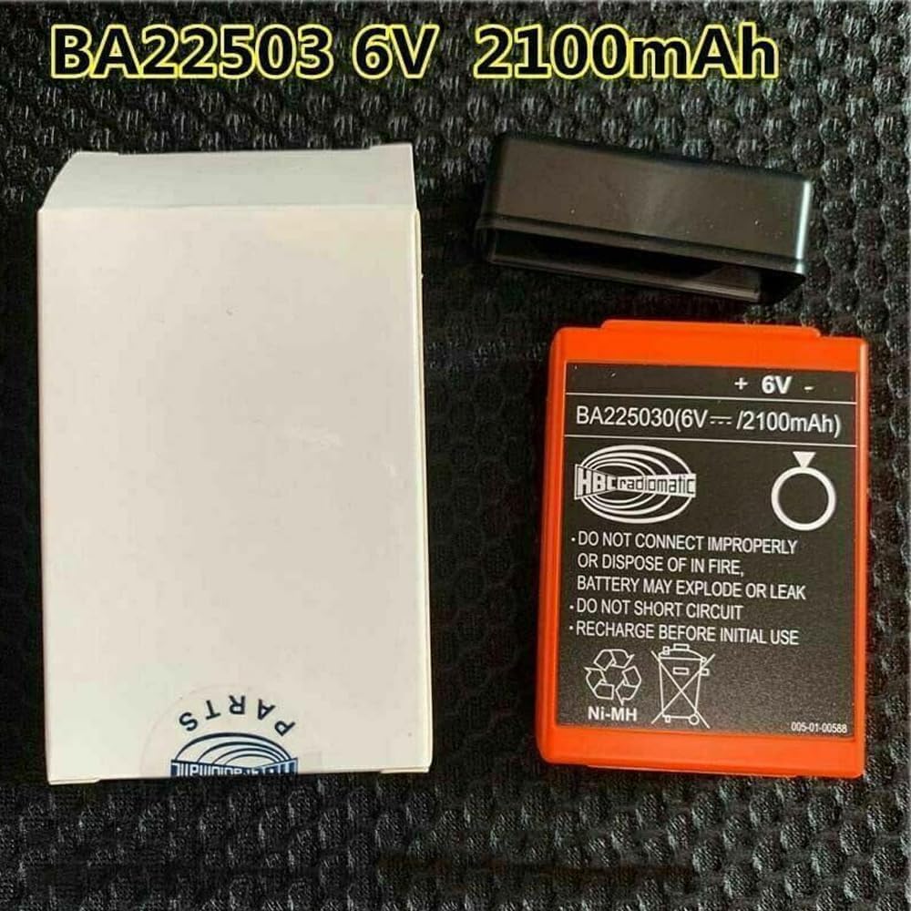 2-Pack BA225030 6V 2100mAh Ni-Mh Battery for HBC Crane Remote Control Pump Truck, Rechargeable