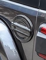 Vista 6 de Savadicar Cubierta de tapa de gasolina, puerta de tanque de llenado de combustible compatible con Jeep Wrangler JL JLU 2018-2025 4xe 2 y 4 puertas