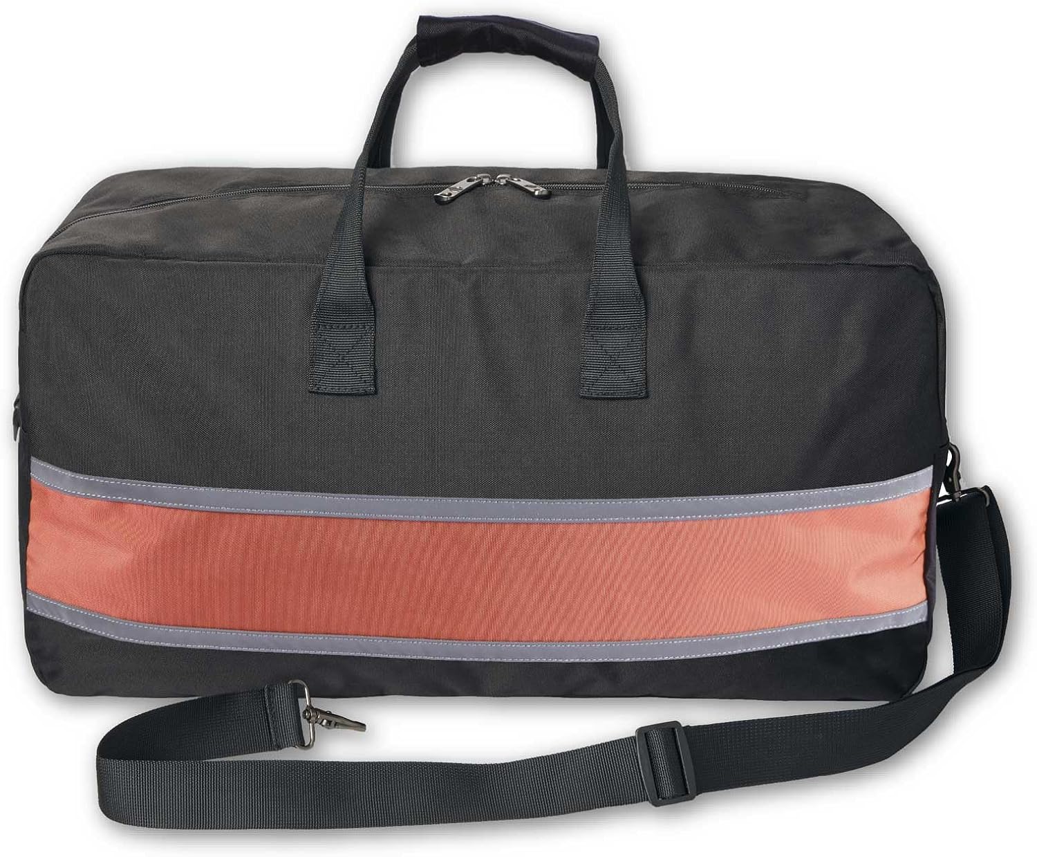 Harley-Davidson Classic Iconic H-D Sport Stripe Duffel Bag, Polyester Black