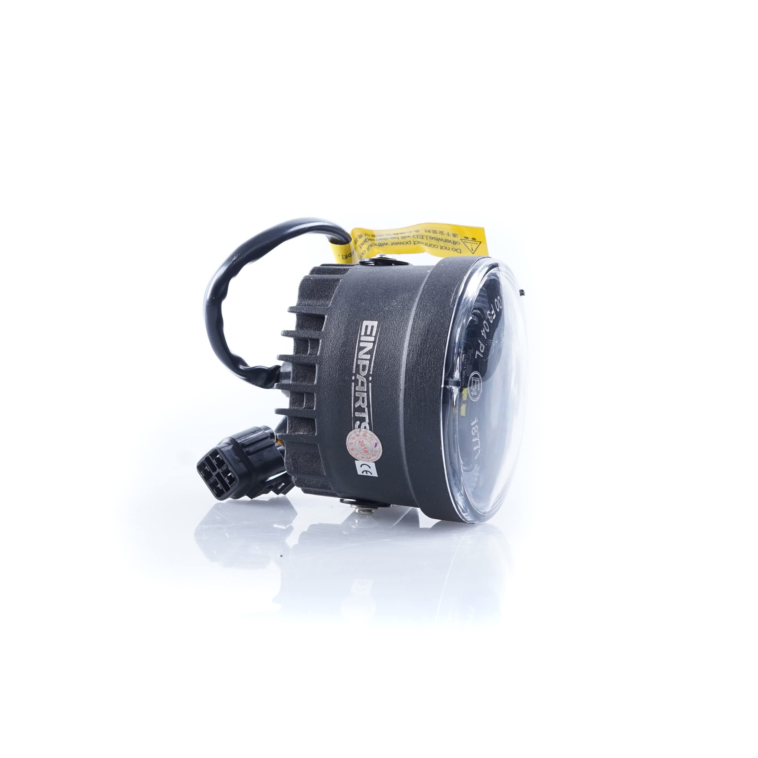 2w1 Światła do jazdy dziennej LED DRL + FOG, Reflektory lampy Homologacja R87, Okrągłe światła przeciwmgielne, Homologacja R87 EinParts 2 szt.