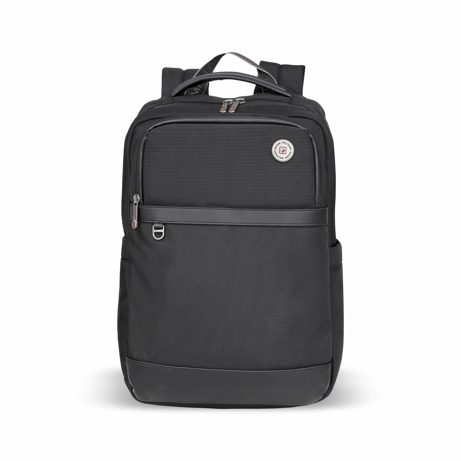 swiss military Black & Gold Collection Wesely Laptop Backpack Bag With 15.6”Laptop Compartment & Anti-Theft Pocket, 1680D Polyester, Sunglass Holder, Trolley Strap for Unisex Travel Bag (16L)-picture-54