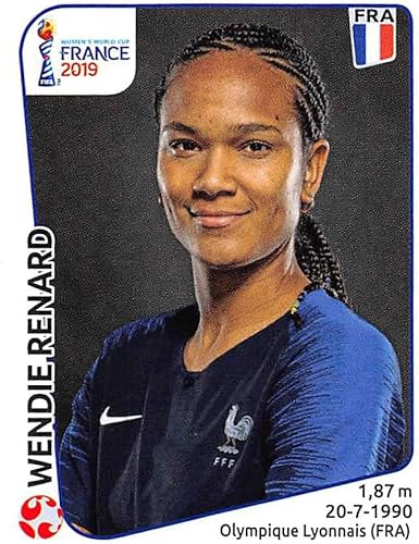 Miniatura 1 de 2019 Panini FIFA Women's World Cup France Album Stickers (Individual Sticker Only) Soccer #27 Wendie Renard France 2 Inch by 2 12 Inch Collectible