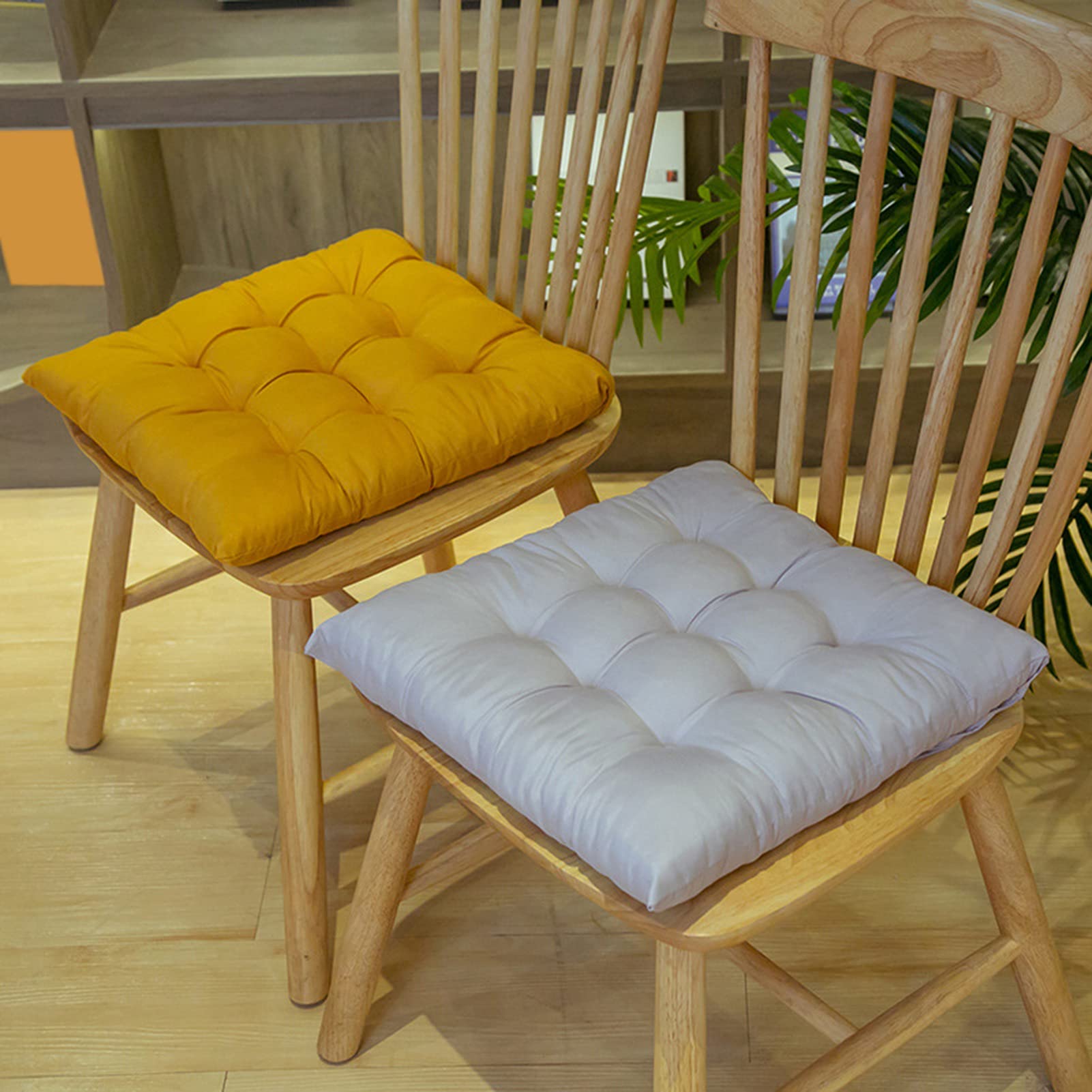 Zipinkl Cuscino Sedia In Pelle Microfibra Quadrato 45x45cm - Antiscivolo E Impermeabile Per Ufficio, Auto E Casa