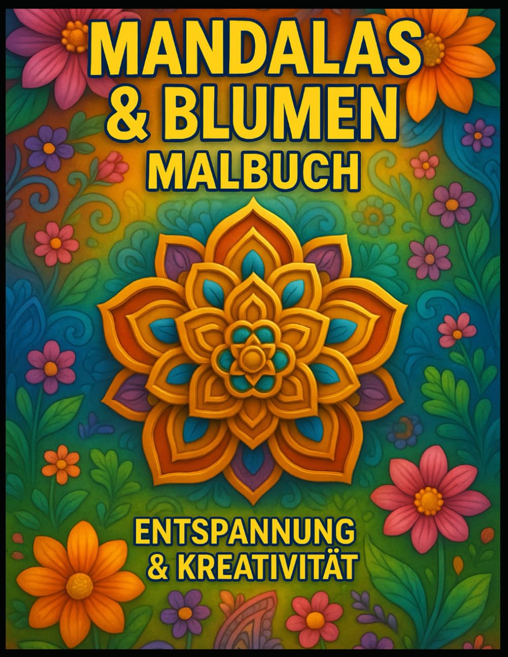 Mandalas & Blumen Malbuch: Entspannung & Kreativität