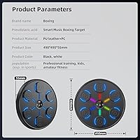 Vista 8 de Segunda Generación de Máquina de Boxeo con Música con Guantes de Boxeo, Máquina de Boxeo Montada en Pared con Música, Entrenador de Boxeo con Música