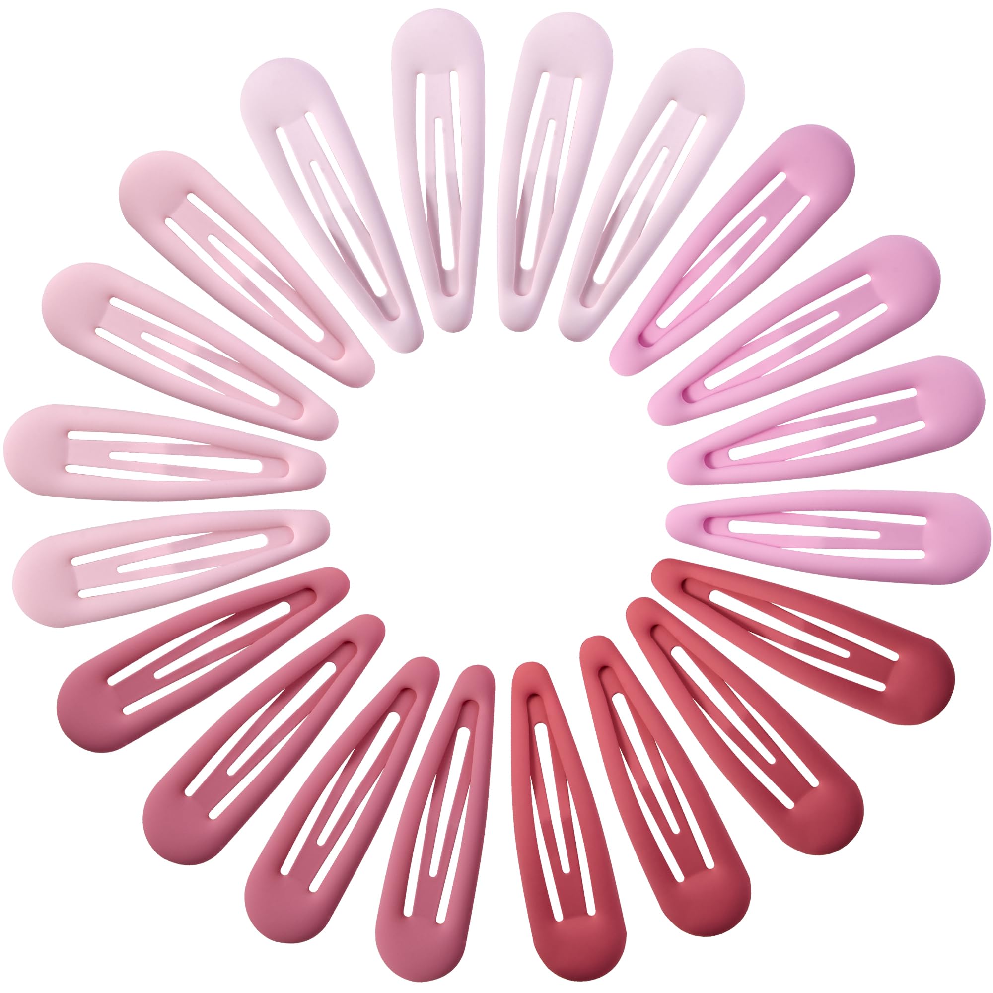 Small Matte Black Hair Barrettes - 20 Pack -10