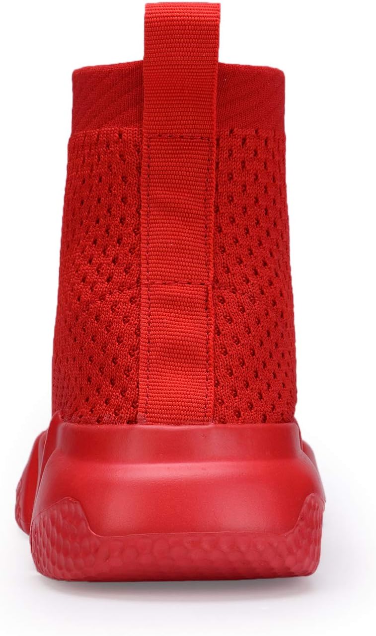 Casbeam Boys and Girls Breathable Lightweight Fashion Casual Sports Walking Shoes Running Sneakers High Top (Toddler/Little Kid Bib Kid) - Image 3