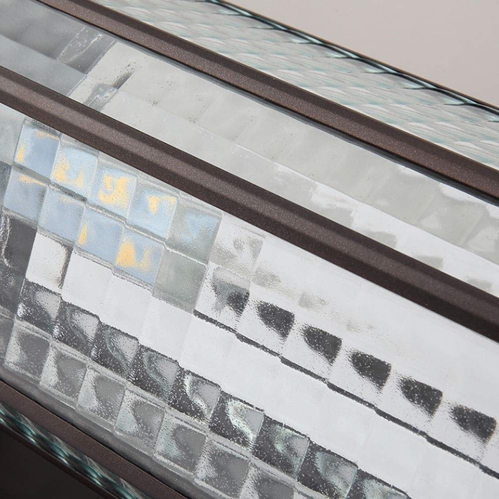 Oświetlenie ścienne Lampa ścienna Tradycyjna antyczna latarnia wiktoriańska Szklana lampa ścienna zewnętrzna Wiejska aluminiowa willa Oświetlenie alejek ogrodowych Lampa ścienna LED E27 Oświetlenie de