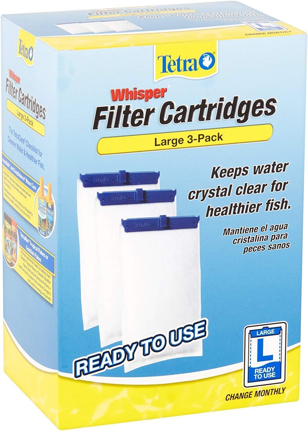 TetraWhisper Large Aquarium Filter Cartridge 3pk