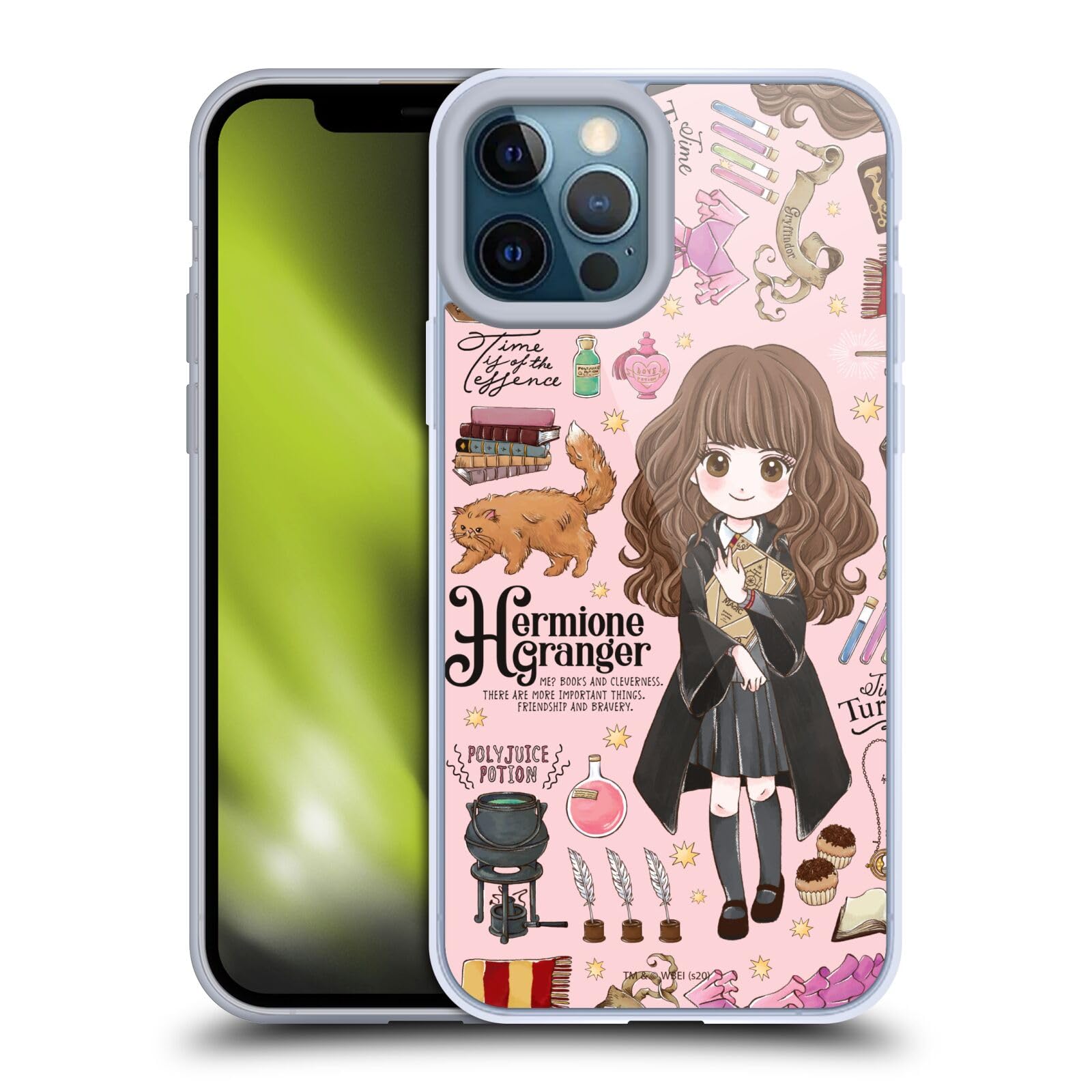 Head Case Designs Licenciado Oficialmente Harry Potter Patrón Luna Reliquias de la Muerte XXXVII Caso Funda de Gel Suave Compatible con Apple iPhone 12 / iPhone 12 Pro — view 192