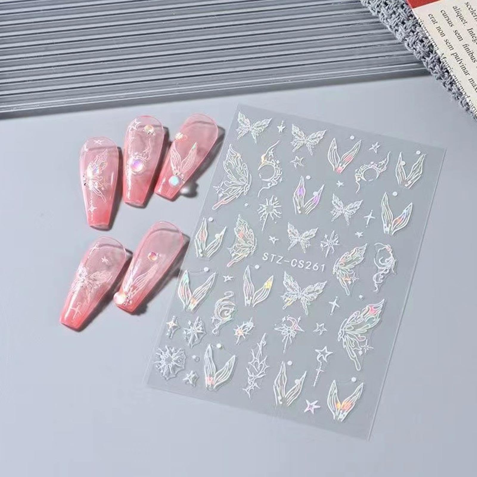 Adesivi per unghie, adesivi per manicure, adesivi per manicure per , adesivi per , adesivi impermeabili per , per feste | Disegni artistici per unghie e materiali per manicure, decalcomanie professionali per appuntamenti