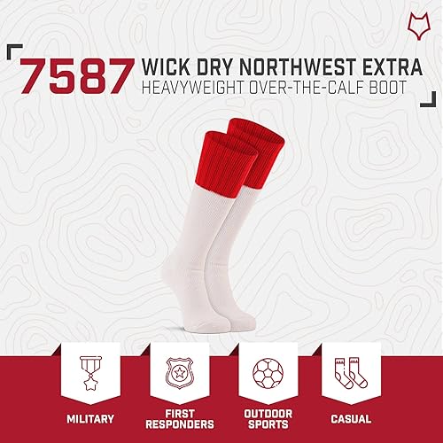 Miniatura 5 de Fox River Wick Dry Northwest - Calcetines para botas, color blanco