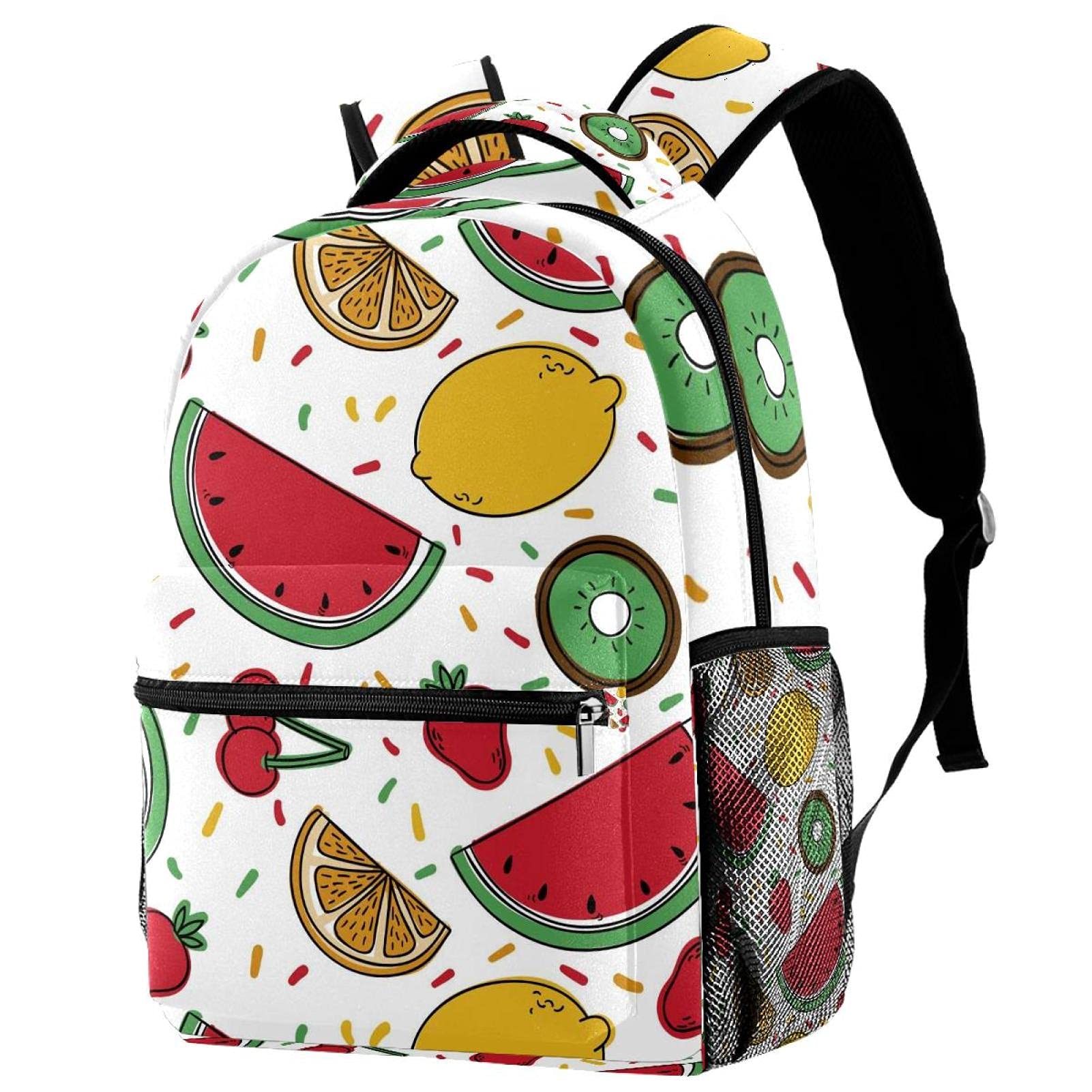 Sac à dos d'écolier multicolore avec grand compartiment de rangement décontracté