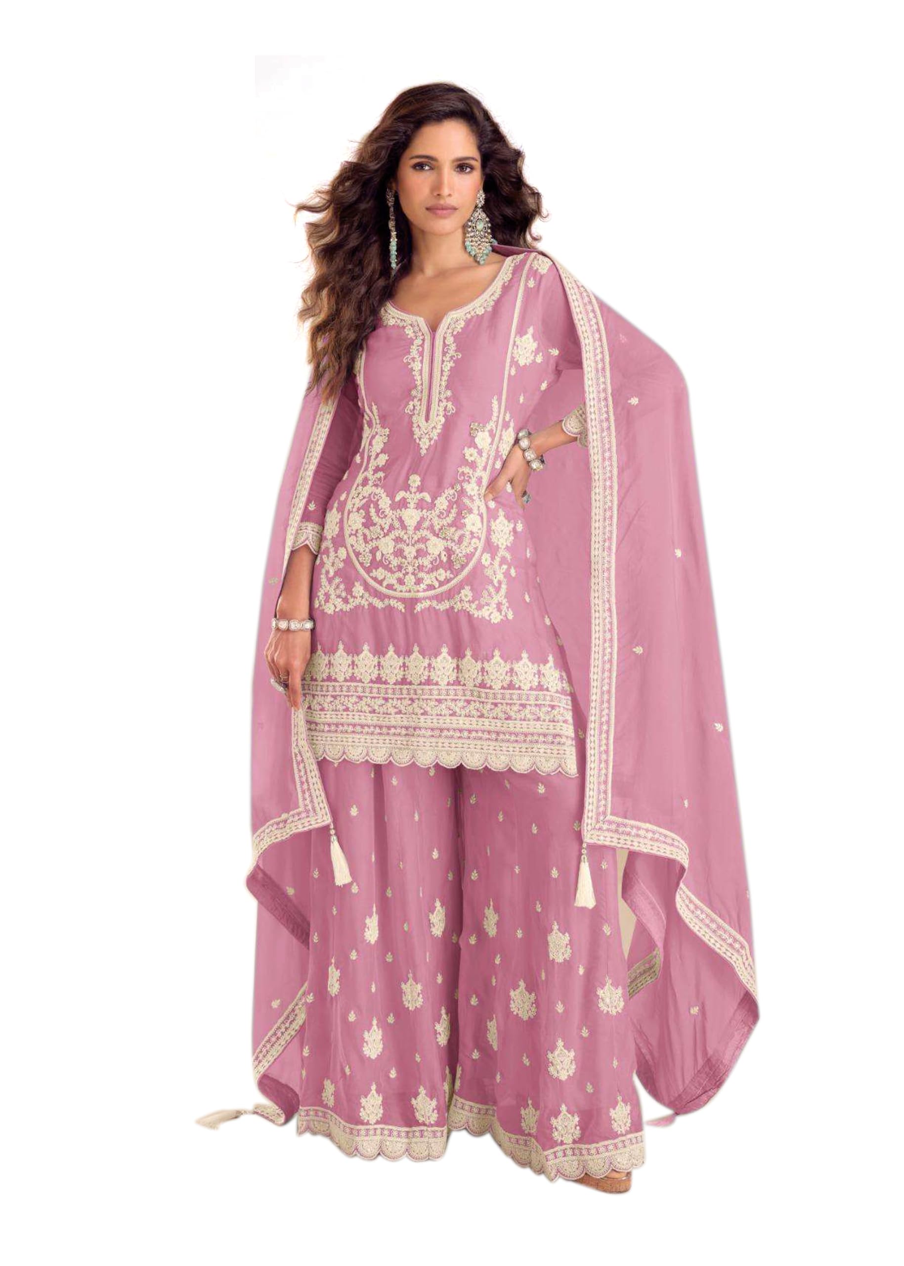 chinno silk womens sharara suit set with embroidery and hand work with dupatta-image-35