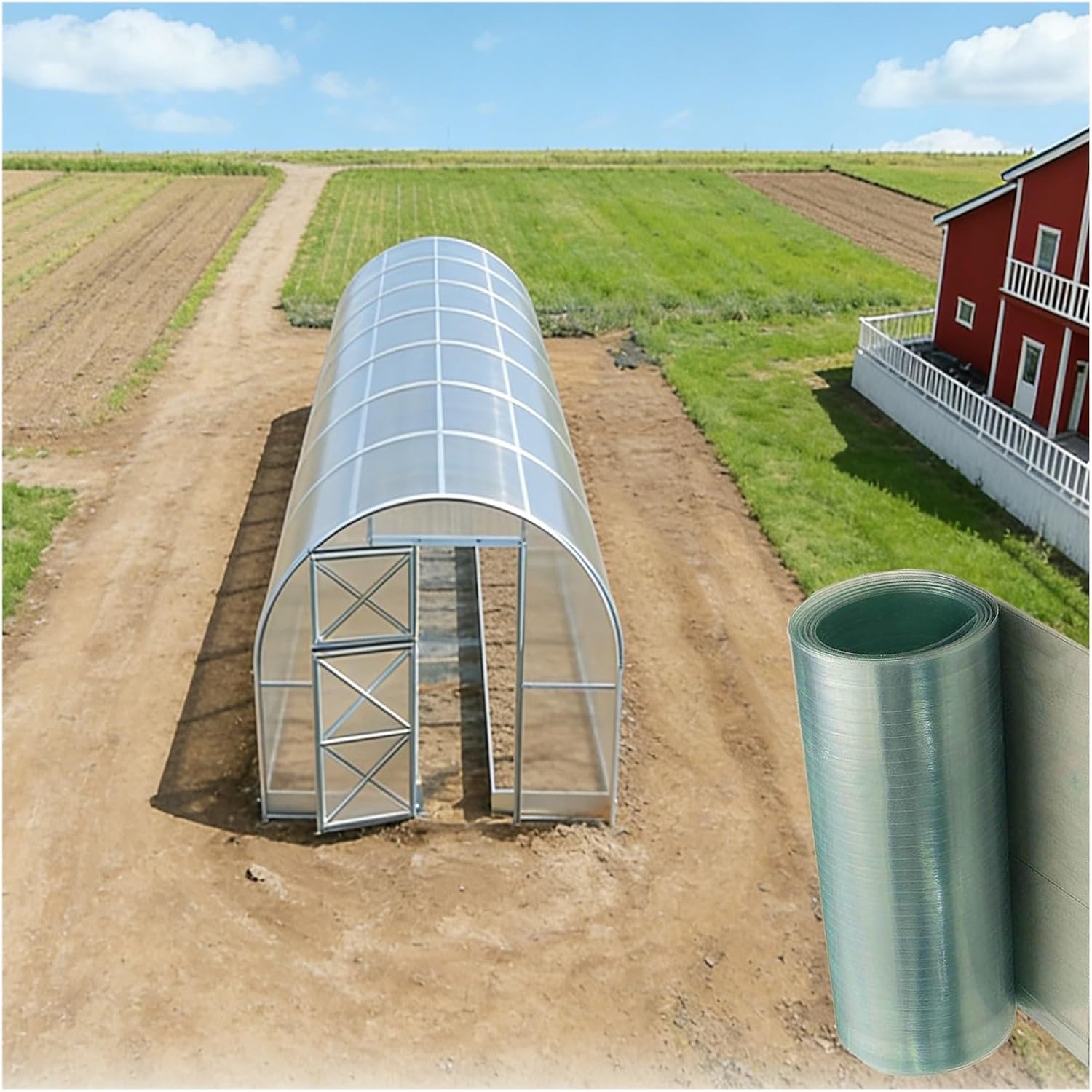 Polycarbonate Daylighting Panel, Replacement Cover for Pergola Carport Shed Roof Sheet for UV, Rain, Snow, Greenhouses, Sheds, Easy to Cut(1.2x1m/3.94x3.28ft)