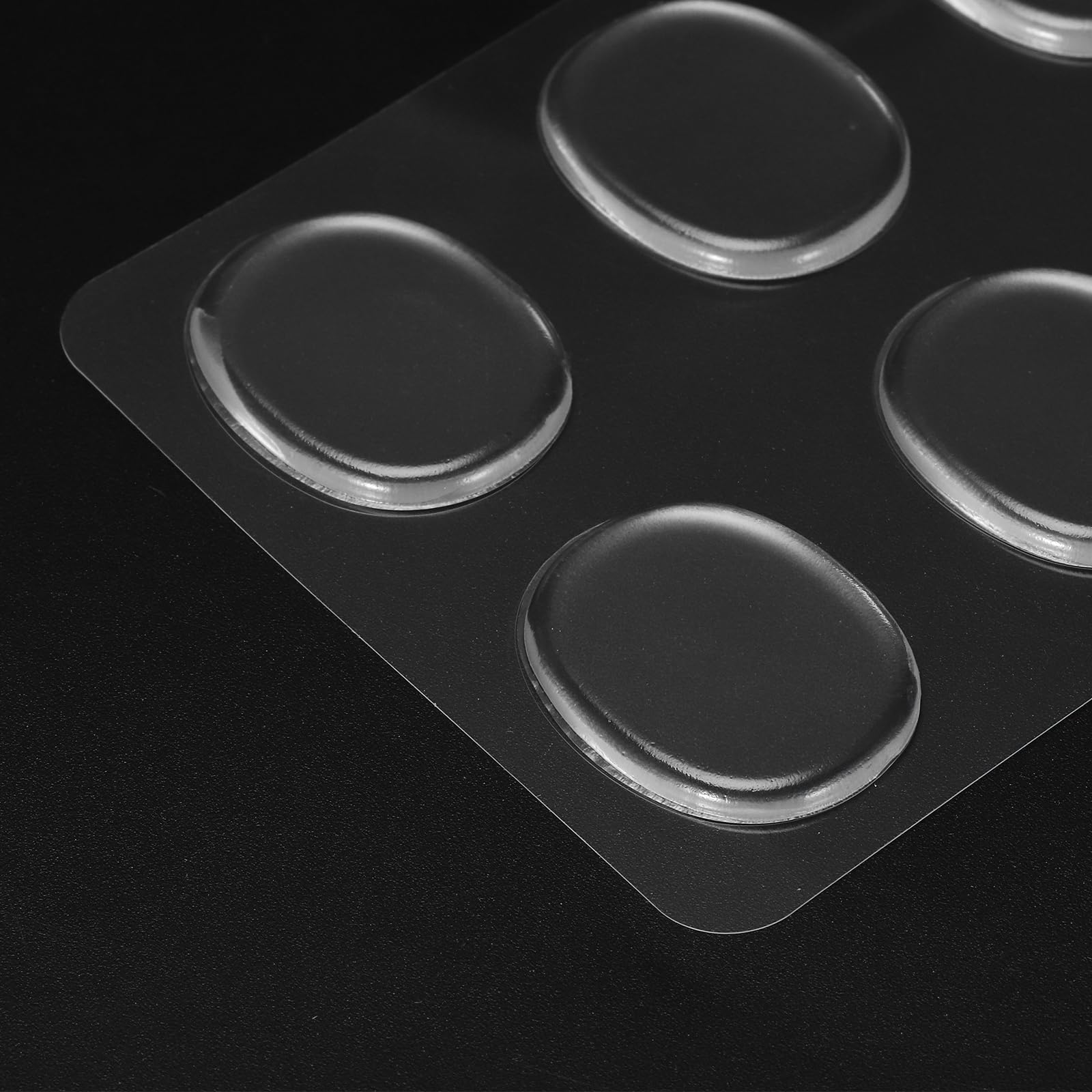 QUARKZMAN 26 Pcs Tampons d'Amortisseurs de Tambour en Gel en Silicone, Tampons Mute en Silicone, Amortisseurs de Tambour, Gels de Lune, Transparent, 30x25x3mm/98x22x2mm