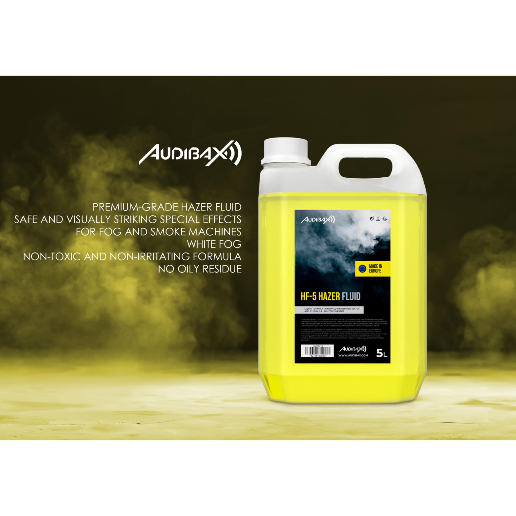 Audibax HF-5 Hazer Fluid Liquido Hazer 5L