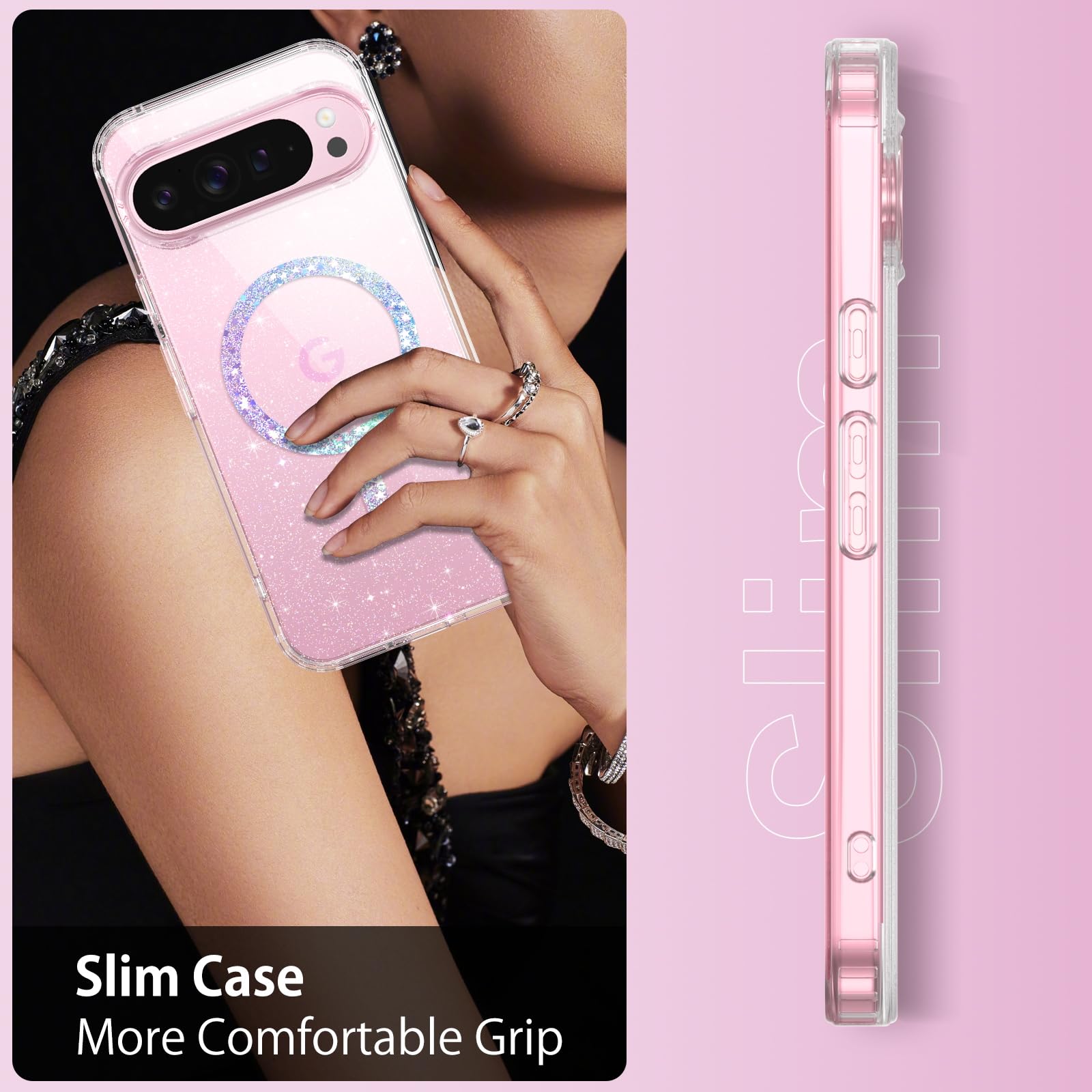 BENTOBEN for Google Pixel 8 Case, Pixel 8 Case, Glow in The Dark Slim Cute Shockproof Rugged