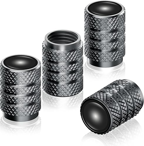 Miniatura 3 de 4 tapas de válvula de neumático de aleación, tapas de vástago de válvula compatibles con GMC Sierra Denali Canyon Terrain Yukon Jimmy Acadia,