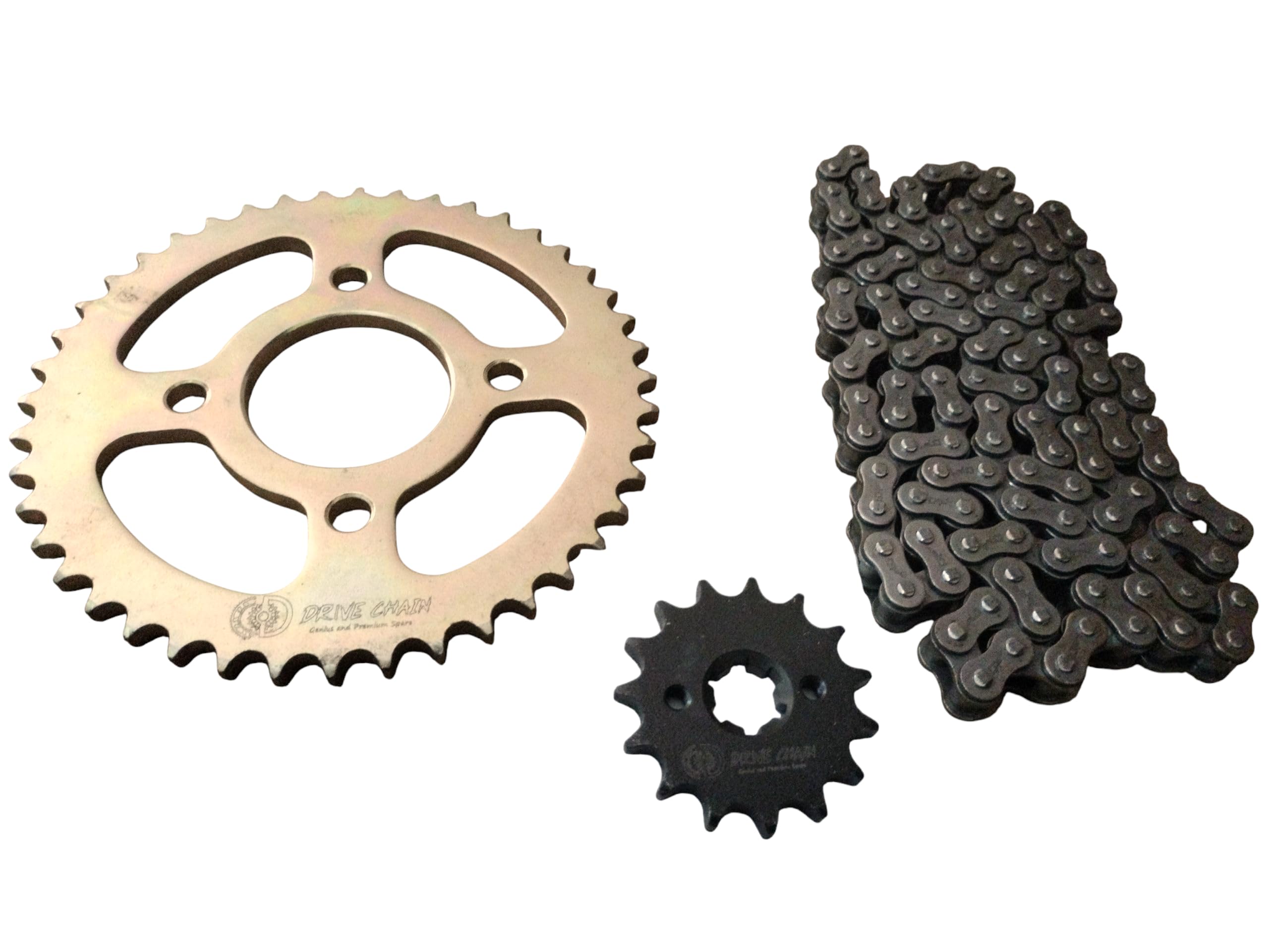DriveChain® Apache RTR 160 4V Chain & Sprocket Kit for TVS Apache RTR 160 4V BS6 | Hardened SAE 1045 Steel | Premium OEM Grade (Apache RTR 160 4v BS6 (45T/13T/136L))
