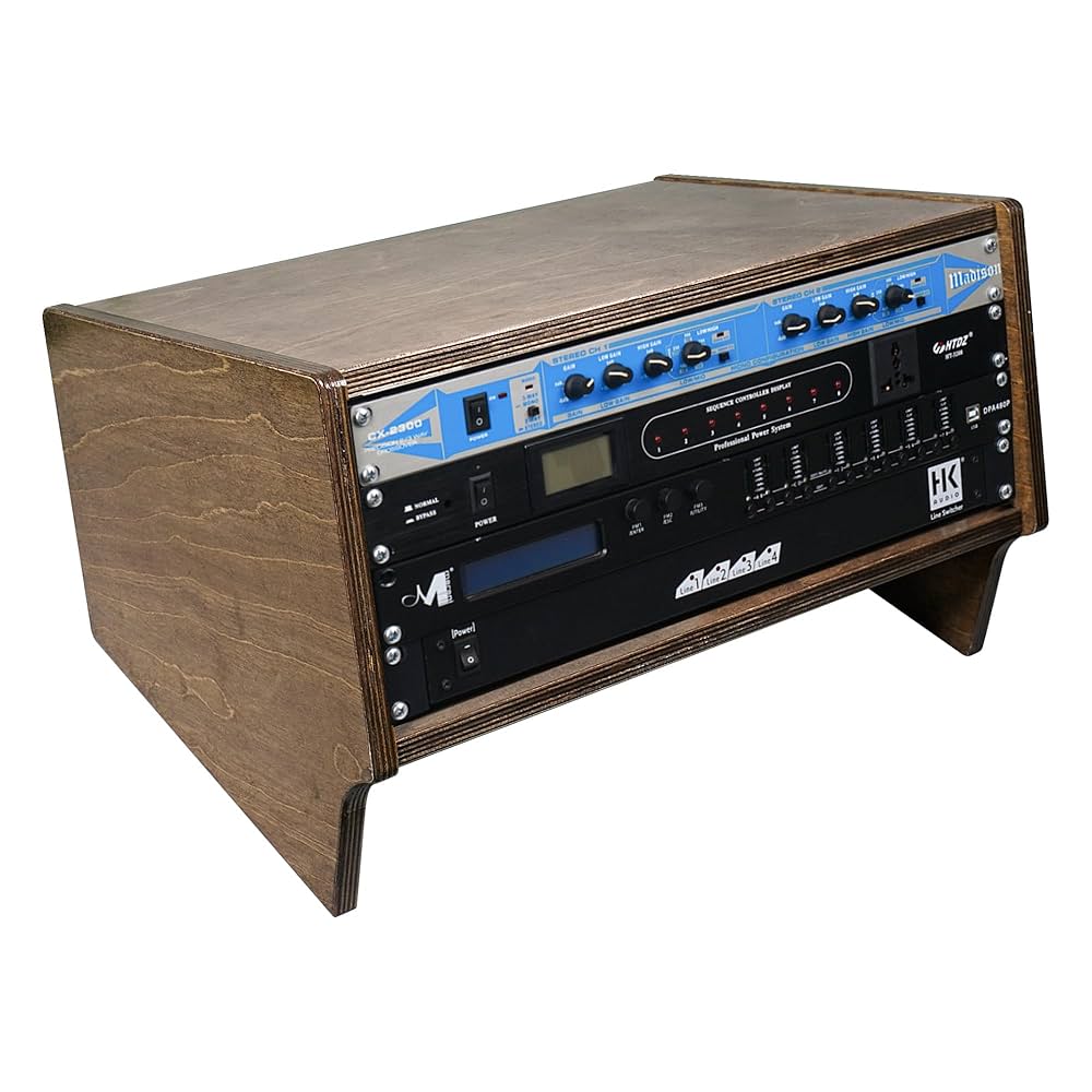 4U スタジオラック Amazon.com: Sound Town DIY 4U Angled Desktop Turret Studio